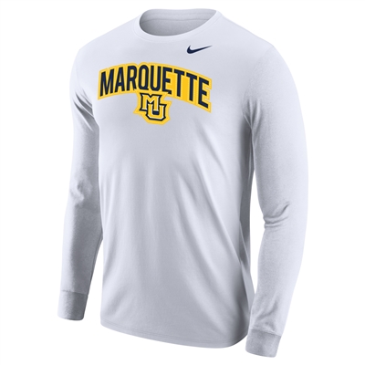 Dri-Fit Marquette University Long Sleeve Tee White