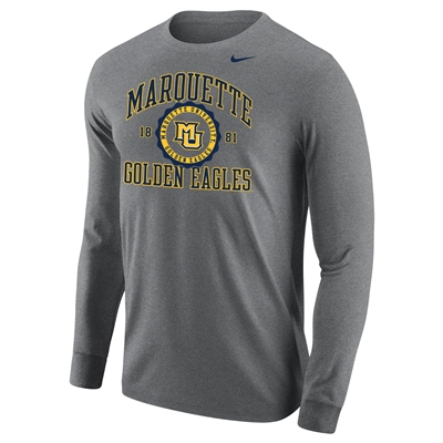 Men's Blue Marquette Golden Eagles Long Sleeve Hoodie T-Shirt